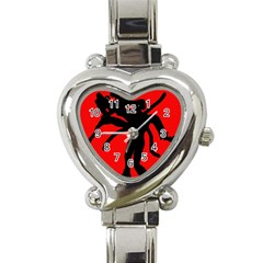 Abstract Man Heart Italian Charm Watch by Valentinaart