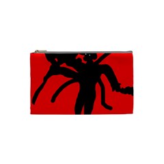 Abstract Man Cosmetic Bag (small)  by Valentinaart