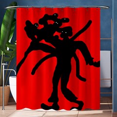 Abstract Man Shower Curtain 60  X 72  (medium) 