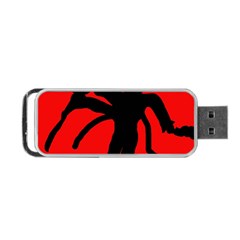 Abstract Man Portable Usb Flash (two Sides)