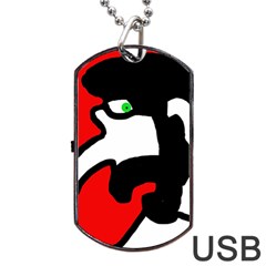 Man Dog Tag Usb Flash (two Sides) 