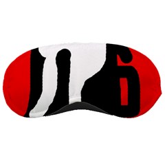 Red, Black And White Sleeping Masks by Valentinaart