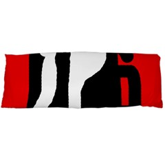 Red, Black And White Body Pillow Case (dakimakura)