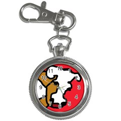 Artistic Cow Key Chain Watches by Valentinaart