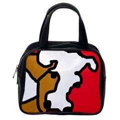 Artistic Cow Classic Handbags (one Side) by Valentinaart