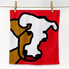 Artistic Cow Face Towel by Valentinaart