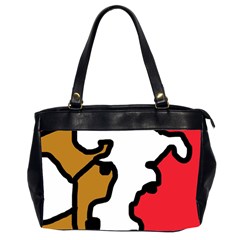 Artistic Cow Office Handbags (2 Sides)  by Valentinaart