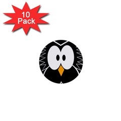 Black owl 1  Mini Buttons (10 pack) 