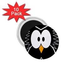 Black owl 1.75  Magnets (10 pack) 