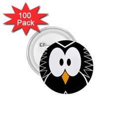 Black owl 1.75  Buttons (100 pack) 