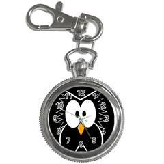 Black Owl Key Chain Watches by Valentinaart