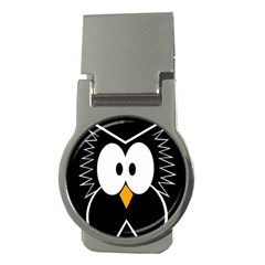 Black owl Money Clips (Round) 