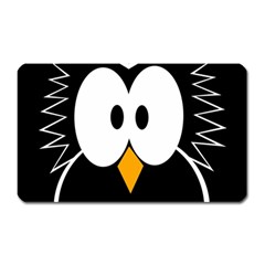 Black owl Magnet (Rectangular)