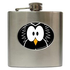 Black Owl Hip Flask (6 Oz) by Valentinaart