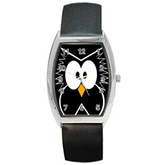 Black owl Barrel Style Metal Watch