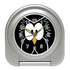 Black owl Travel Alarm Clocks