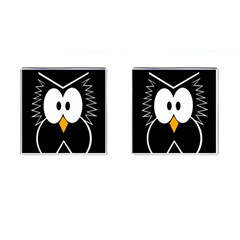 Black owl Cufflinks (Square)