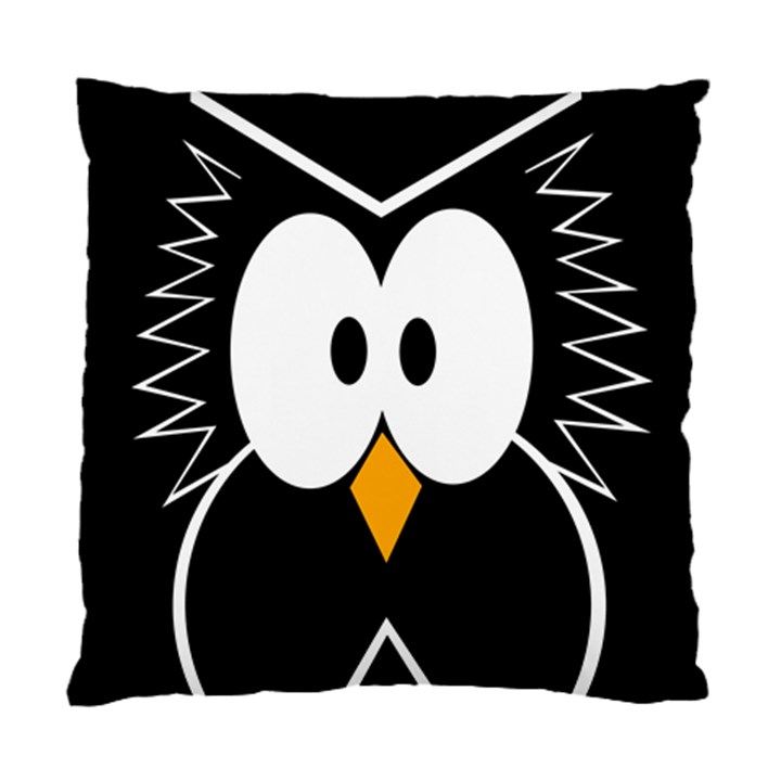 Black owl Standard Cushion Case (Two Sides)