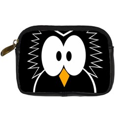 Black Owl Digital Camera Cases by Valentinaart