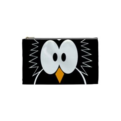 Black owl Cosmetic Bag (Small) 