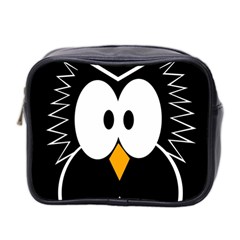 Black owl Mini Toiletries Bag 2-Side