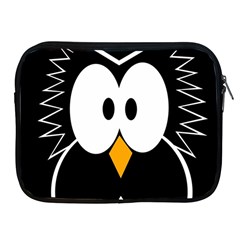 Black owl Apple iPad 2/3/4 Zipper Cases