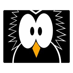 Black Owl Double Sided Flano Blanket (large) 