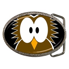 Brown Simple Owl Belt Buckles by Valentinaart