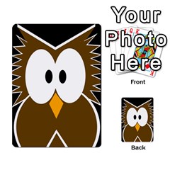 Brown Simple Owl Multi-purpose Cards (rectangle)  by Valentinaart