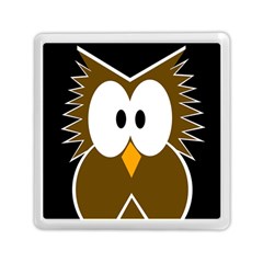 Brown Simple Owl Memory Card Reader (square) 