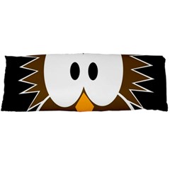 Brown Simple Owl Body Pillow Case Dakimakura (two Sides)