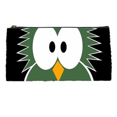 Green Owl Pencil Cases by Valentinaart