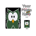 Green owl Playing Cards 54 (Mini)  Front - Spade2