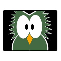 Green Owl Double Sided Fleece Blanket (small) 