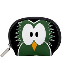 Green Owl Accessory Pouches (small)  by Valentinaart