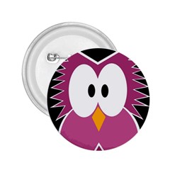 Pink Owl 2 25  Buttons by Valentinaart