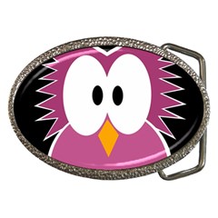 Pink owl Belt Buckles