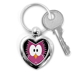 Pink owl Key Chains (Heart) 