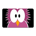 Pink owl Magnet (Rectangular) Front