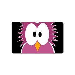 Pink owl Magnet (Name Card)