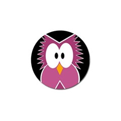 Pink owl Golf Ball Marker (4 pack)