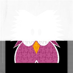 Pink owl Rectangular Jigsaw Puzzl