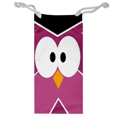 Pink owl Jewelry Bags