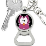 Pink owl Bottle Opener Key Chains Front