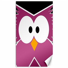 Pink Owl Canvas 40  X 72   by Valentinaart