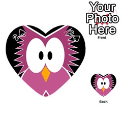 Pink owl Playing Cards 54 (Heart) 