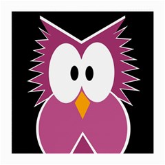 Pink owl Medium Glasses Cloth (2-Side)