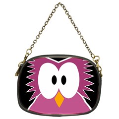 Pink owl Chain Purses (One Side) 