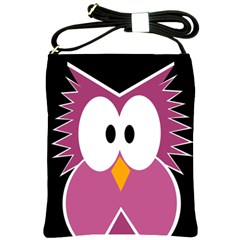 Pink owl Shoulder Sling Bags