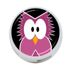 Pink Owl 4-port Usb Hub (two Sides)  by Valentinaart